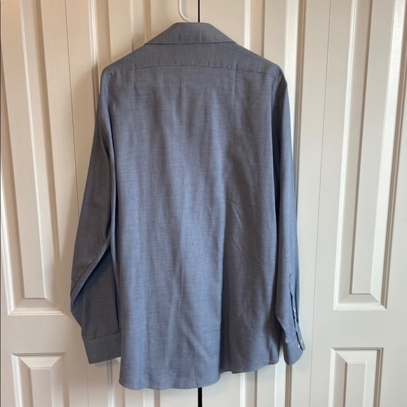 Van Heusen Blue Wrinkle Free Dress Shirt - Picture 5 of 6